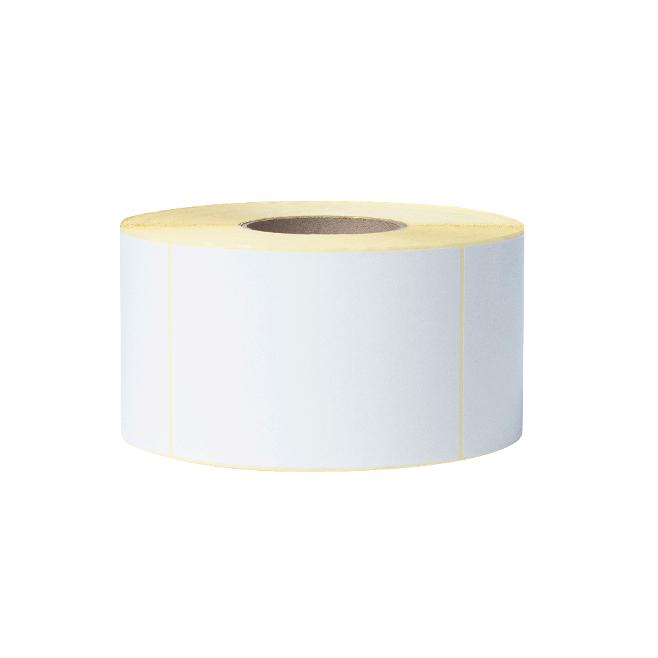 Uncoated Thermal Transfer Die-Cut White Label Roll BUS-1J150102-203 (Box of 4) 2